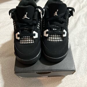 Jordan Kids Black and White Sneakers